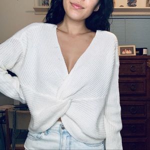 Fashion Nova Two-Way Twist Knot Sweater